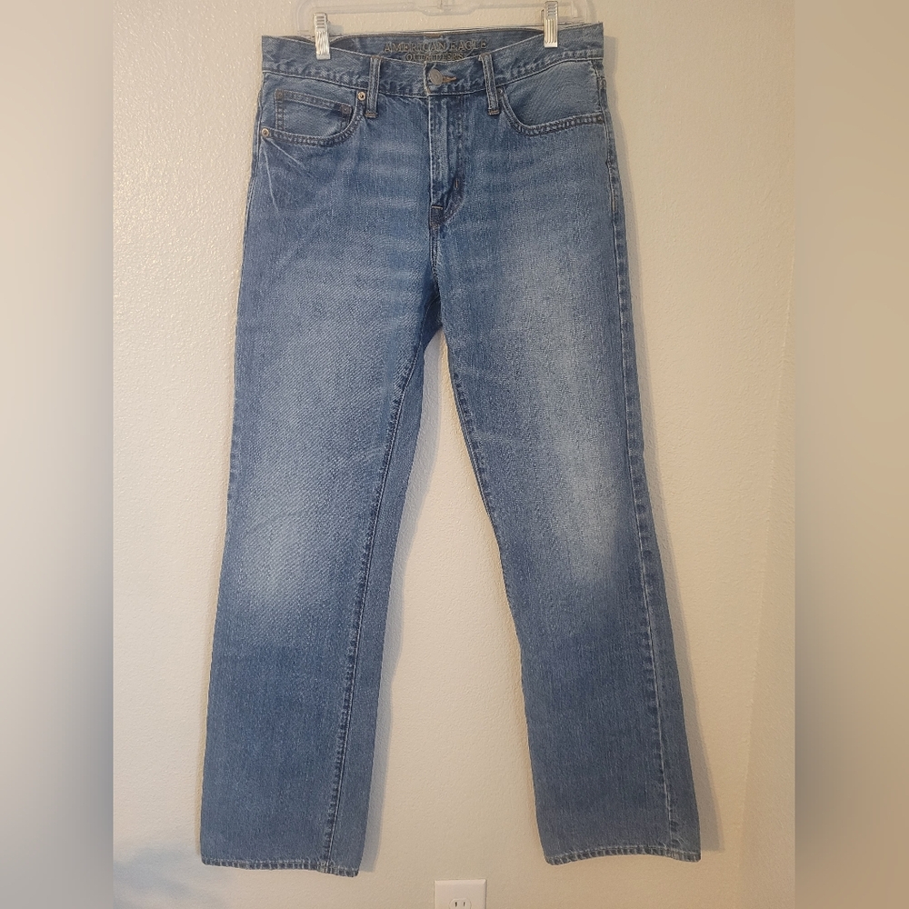 American Eagle 32x36 Bootcut Jeans Light Wash 100% Cotton Mens